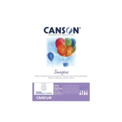 Bloc Dibujo Multitecnicas Canson DIN A4 50 hojas 200 gr Encolado Liso