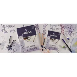Bloc Dibujo Multitecnicas Canson DIN A2 50 hojas 200 gr Encolado Liso