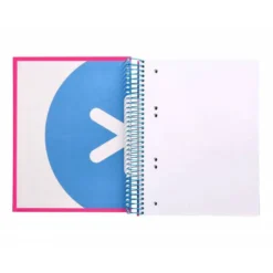 Bloc Espiral Liderpapel A5 serie Antartik rosa 120 hojas
