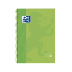 Bloc espiral Oxford Din A-4 extradura microperforado color verde 80 hojas