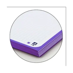 Bloc espiral Oxford Din A-4 extradura 80 hojas microperforado color lila