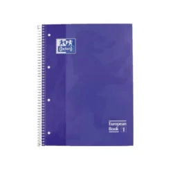 Bloc espiral Oxford Din A-4 extradura 80 hojas microperforado color lila