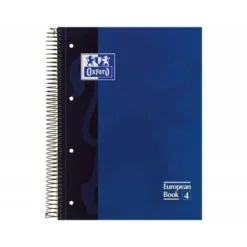 Bloc espiral Oxford Din A-4 extradura microperforado cuadros 5mm 80 hojas