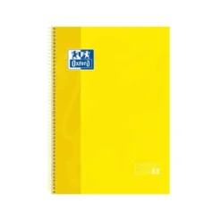 Bloc espiral Oxford Din A-4 extradura 80 hojas microperforado color amarillo
