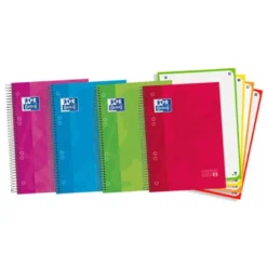 Bloc espiral Oxford Din A5 extradura microperforado 120 hojas color naranja