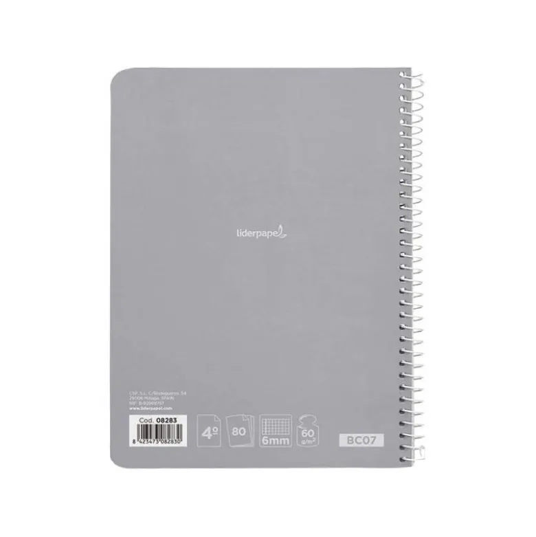 Bloc Liderpapel cuarto smart cuadrícula 6 mm tapa blanda 80 hojas 60 gr color “no se puede elegir”