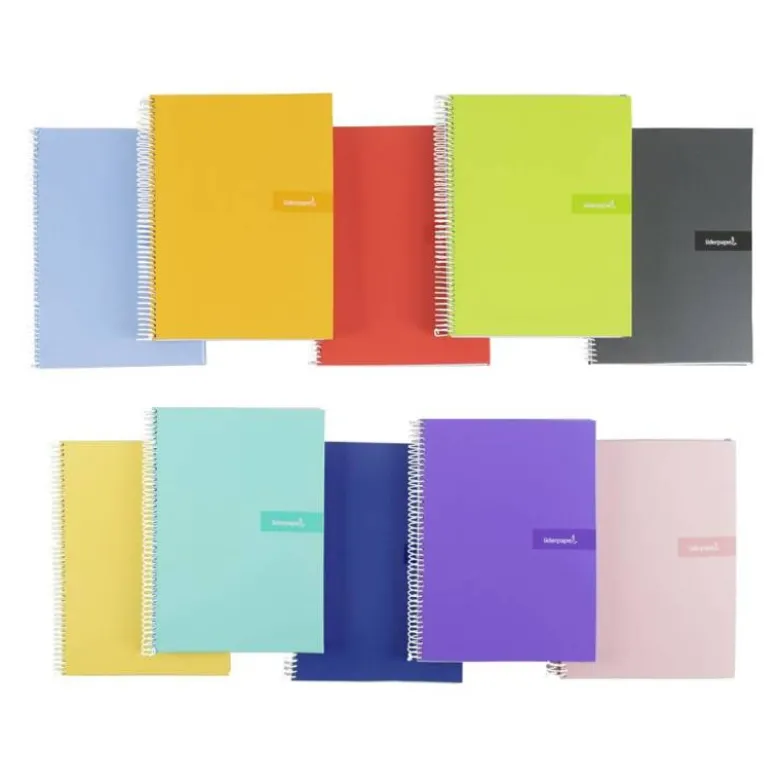 Bloc Liderpapel DIN A4 crafty cuadro 3mm 80 hojas con margen tapa forrada 90 gr color “no se puede elegir”