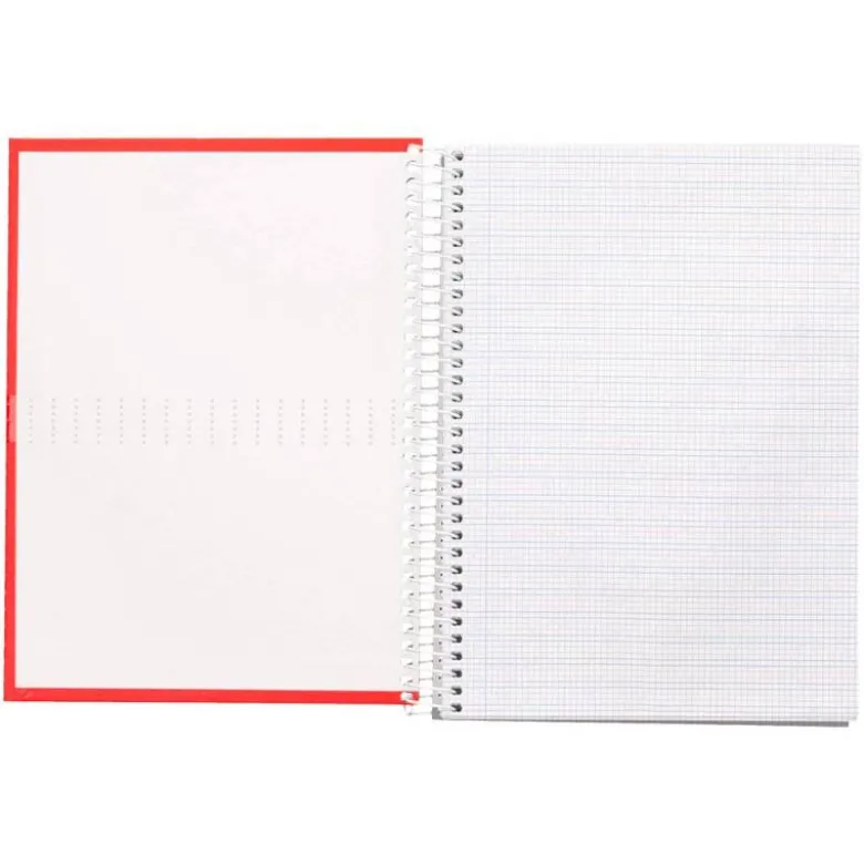 Bloc Liderpapel DIN A4 crafty cuadro 3mm 80 hojas con margen tapa forrada 90 gr color “no se puede elegir”