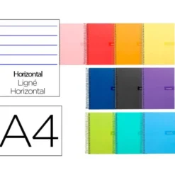 Bloc Liderpapel DIN A4 crafty rayado horizontal 80 hojas con margen forrada 90 gr " no se puede elegir"