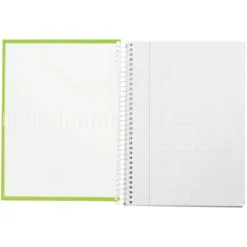 Bloc Liderpapel Din A4 crafycuadrícula 4mm tapa forrada 90 gr 80 hojas verde