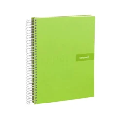 Bloc Liderpapel Din A4 crafycuadrícula 4mm tapa forrada 90 gr 80 hojas verde