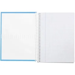 Bloc Liderpapel Din A4 crafy cuadrícula 4mm tapa forrada 90 gr 80 hojas color azul