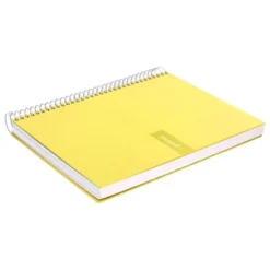 Bloc Liderpapel Din A4 crafy cuadrícula 4mm tapa forrada 90 gr 80 hojas color amarillo
