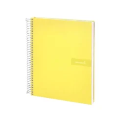 Bloc Liderpapel Din A4 crafy cuadrícula 4mm tapa forrada 90 gr 80 hojas color amarillo