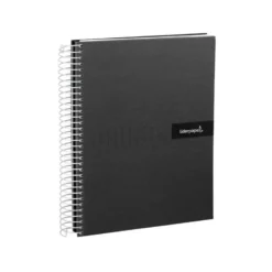 Bloc Liderpapel Din A4 crafy cuadrícula 4mm tapa forrada 90 gr 80 hojas color negro