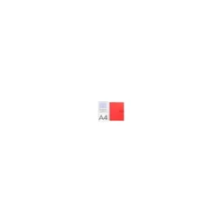 Bloc Liderpapel Din A4 micro crafty cuadrícula 5mm 5 bandas 4 taladros tapa forrada 90 gr 120 hojas color rojo