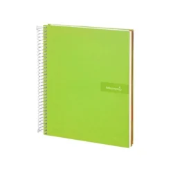 Bloc Liderpapel Din A4 micro crafty cuadrícula 5mm 5 bandas 4 taladros tapa forrada 90 gr 120 hojas color verde
