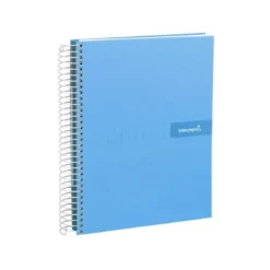 Bloc Liderpapel Din A4 micro crafty cuadrícula 5mm 5 bandas 4 taladros tapa forrada 90 gr 120 hojas color azul