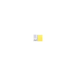 Bloc Liderpapel Din A4 micro crafty cuadrícula 5mm 5 bandas 4 taladros tapa forrada 90 gr 120 hojas color amarillo