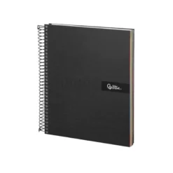 Bloc Liderpapel Din A4 micro crafty cuadrícula 5mm 5 bandas 4 taladros tapa forrada 90 gr 120 hojas color negro