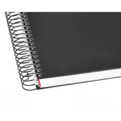 Bloc Liderpapel Din A4 micro crafty cuadrícula 5mm 5 bandas 4 taladros tapa forrada 90 gr 120 hojas color negro