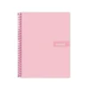 Bloc Liderpapel Din A4 micro crafty cuadrícula 5mm 5 bandas 4 taladros tapa forrada 90 gr 120 hojas color rosa