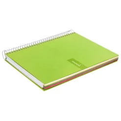 Bloc liderpapel Din A5 micro crafty cuadrícula 5mm 120 hojas tapa forrada 90 gr color verde
