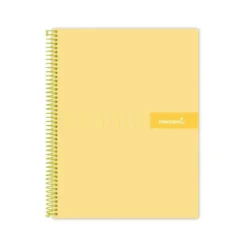 Bloc liderpapel Din A5 micro crafty cuadrícula 5mm 120 hojas tapa forrada 90 gr color amarillo