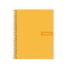 Bloc Liderpapel Din A4 micro crafty cuadrícula 5mm 5 bandas 4 taladros tapa forrada 90 gr 120 hojas naranja