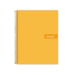 Bloc Liderpapel Din A4 micro crafty cuadrícula 5mm 5 bandas 4 taladros tapa forrada 90 gr 120 hojas naranja