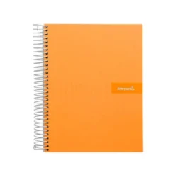 Bloc Liderpapel Din A4 micro crafty cuadrícula 5mm 5 bandas 4 taladros tapa forrada 90 gr 120 hojas naranja