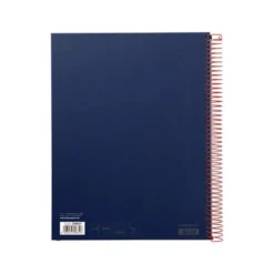 Bloc Liderpapel Din A4 micro jolly cuadrícula 5mm 5 bandas 4 taladros tapa forrada 75 gr 140 hojas color azul