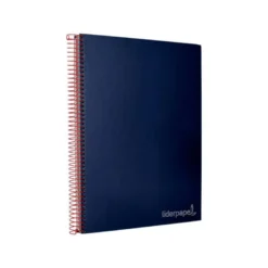 Bloc Liderpapel Din A4 micro jolly cuadrícula 5mm 5 bandas 4 taladros tapa forrada 75 gr 140 hojas color azul