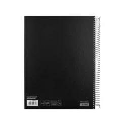 Bloc Liderpapel Din A4 micro jolly cuadrícula 5mm 5 bandas 4 taladros tapa forrada 75 gr 140 hojas color negro