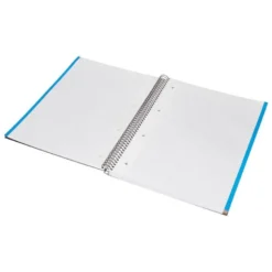 Bloc Liderpapel Din A4 micro jolly cuadrícula 5mm 5 bandas 4 taladros tapa forrada 75 gr 140 hojas color negro