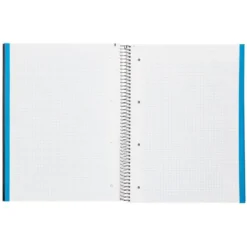 Bloc Liderpapel Din A4 micro jolly cuadrícula 5mm 5 bandas 4 taladros tapa forrada 75 gr 140 hojas color negro