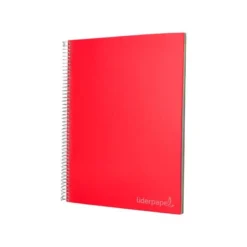 Bloc Liderpapel DIN A4 micro jolly 140 hojas cuadro 4mm 5 bandas 4 taladros tapa forrada 75 gr color “no se puede elegir”