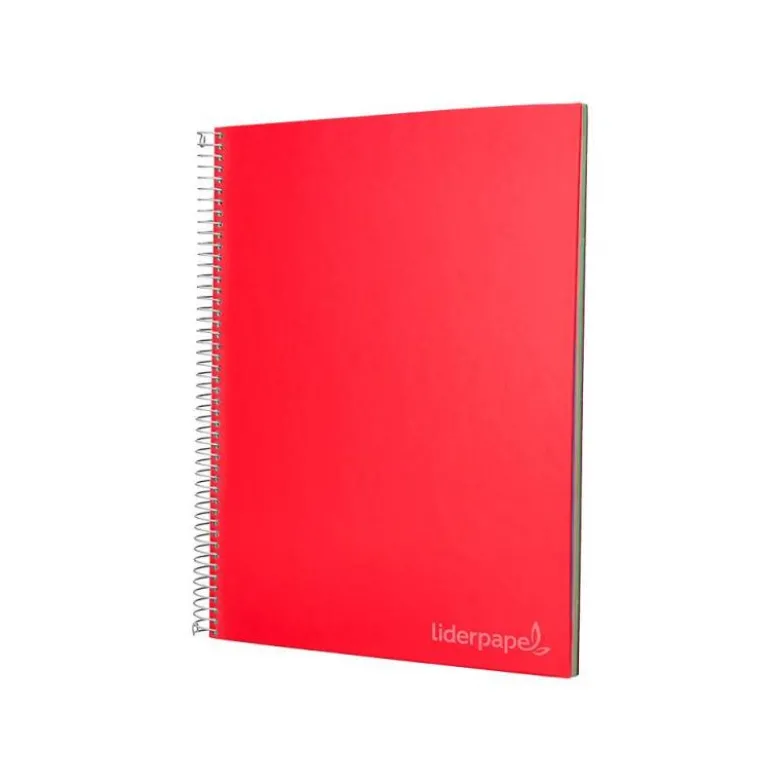 Bloc Liderpapel DIN A4 micro jolly 140 hojas cuadro 4mm 5 bandas 4 taladros tapa forrada 75 gr color “no se puede elegir”