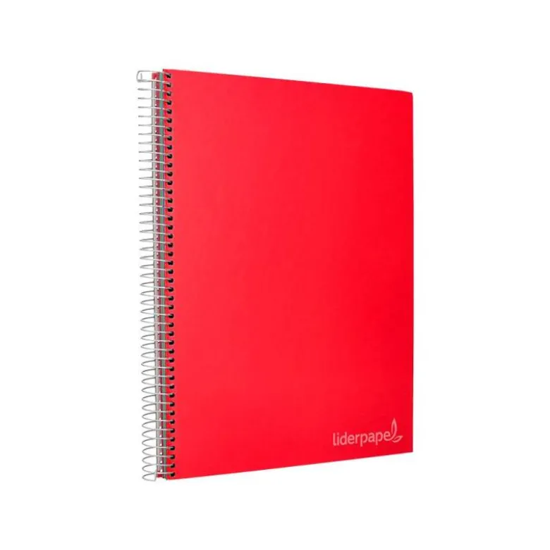 Bloc Liderpapel DIN A4 micro jolly 140 hojas cuadro 4mm 5 bandas 4 taladros tapa forrada 75 gr color “no se puede elegir”