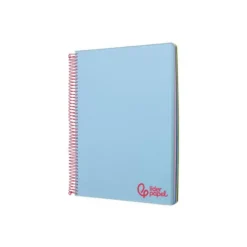 Bloc Liderpapel DIN A6 micro wonder 120 hojas cuadro 5mm 4 bandas tapa plástio 90 gr color azul