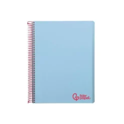 Bloc Liderpapel DIN A6 micro wonder 120 hojas cuadro 5mm 4 bandas tapa plástio 90 gr color azul