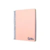 Bloc Liderpapel DIN A6 micro wonder 120 hojas cuadro 5mm 4 bandas tapa plástio 90 gr color rosa