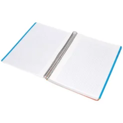 Bloc Liderpapel DIN A6 micro wonder 120 hojas cuadro 5mm 4 bandas tapa plástio 90 gr color verde
