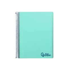 Bloc Liderpapel DIN A6 micro wonder 120 hojas cuadro 5mm 4 bandas tapa plástio 90 gr color verde