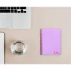 Bloc Liderpapel DIN A6 micro wonder 120 hojas cuadro 5mm 4 bandas tapa plástio 90 gr color violeta