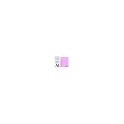Bloc Liderpapel DIN A6 micro wonder 120 hojas cuadro 5mm 4 bandas tapa plástio 90 gr color violeta