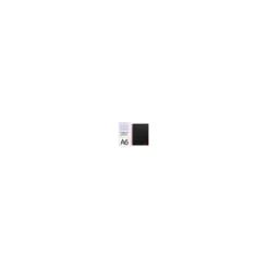 Bloc Liderpapel DIN A6 micro wonder 120 hojas cuadro 5mm 4 bandas tapa plástio 90 gr color negro