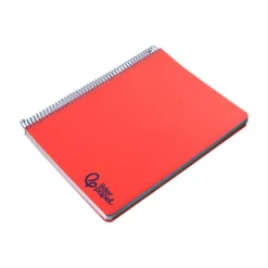 Bloc Liderpapel DIN A6 micro wonder 120 hojas cuadro 5mm 4 bandas tapa plástio 90 gr color rojo