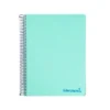 Bloc Liderpapel Din A4 micro wonder cuadrícula 5mm 5 bandas 4 taladros tapa polipropileno 90 gr color verde