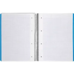 Bloc Liderpapel Din A4 micro wonder cuadrícula 5mm 5 bandas 4 taladros tapa polipropileno 90 gr 120 hojas color negro